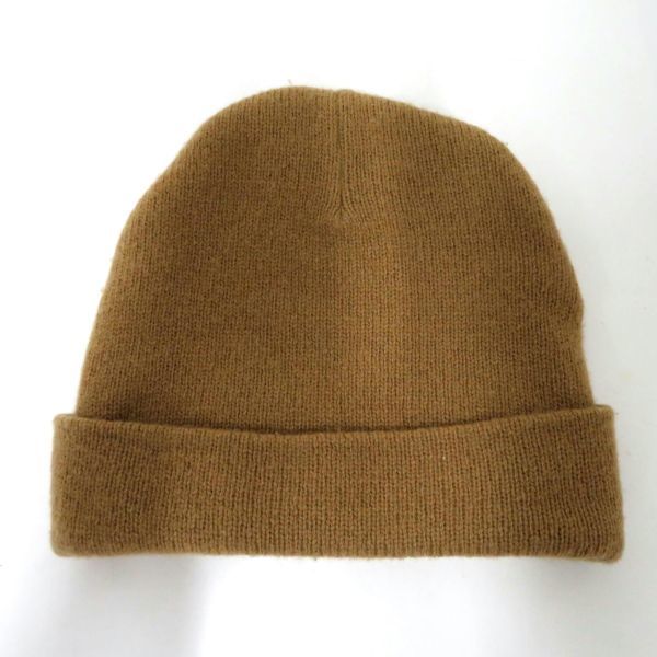 Burberrys/バーバリー ニット帽 LAMBS WOOL 100％ ラムウール ブラウン キッズ向け_画像3