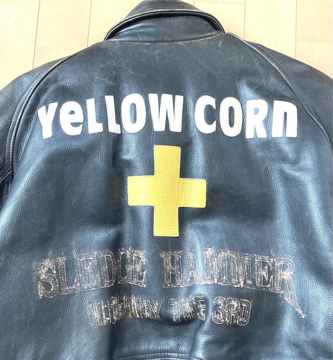 美品　Yellow Corn  イエローコーン　牛革レザージャケット