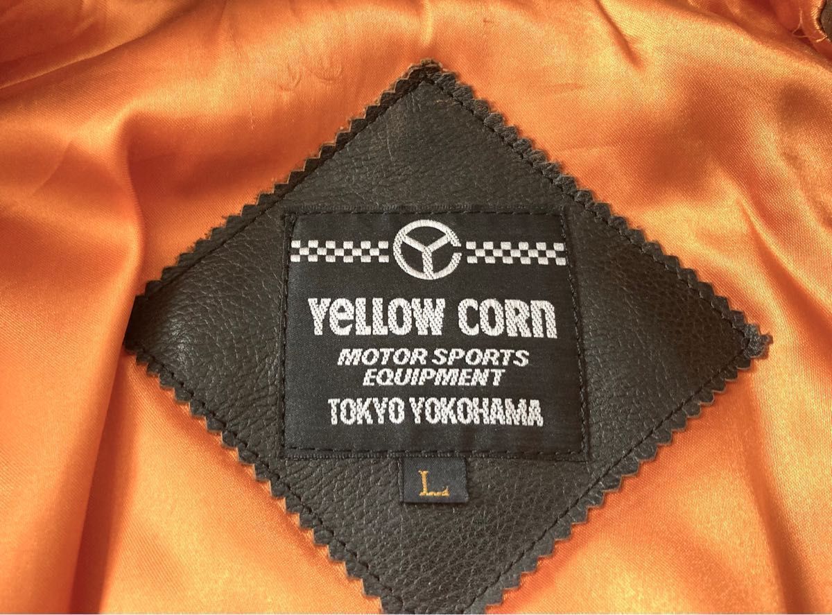 美品　Yellow Corn  イエローコーン　牛革レザージャケット