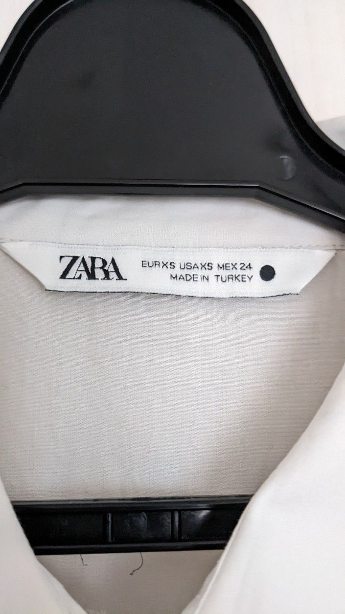 ZARA ザラ　長袖シャツ　サイドスリット　オーバーサイズ　トップス　シャツワンピ　チュニック