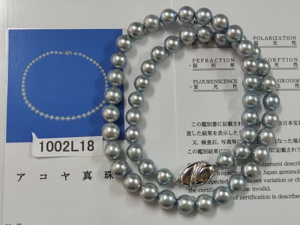 経典 [新品]K18YG天然akoyaパール 天然ダイヤモンド ネックレス