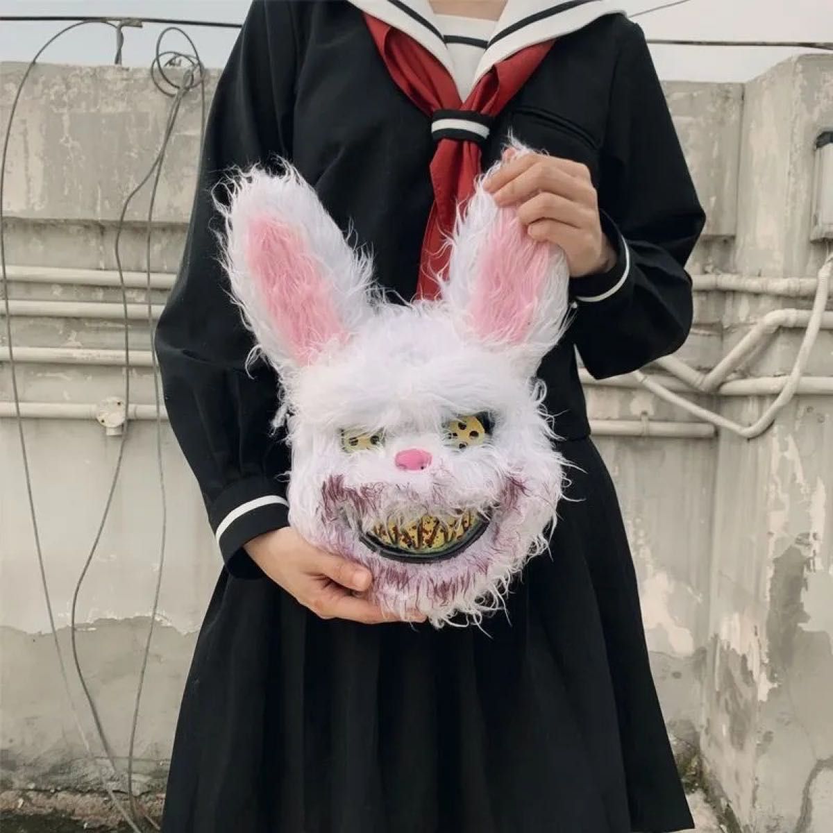 ウサギのお面 怖い ハロウィンコスプレ ホラー 仮装 ゾンビ ぬいぐるみ ハロウィンパーティー 