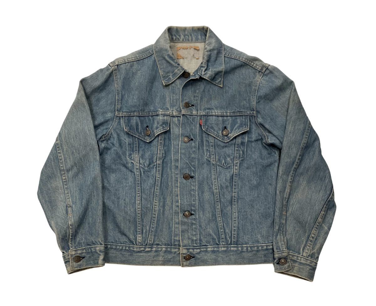 USA製 70s LEVI'S 70505 デニム トラッカー ジャケット small e スモール ケア タグ big E ビンテージ USA 66 501 XX 60s