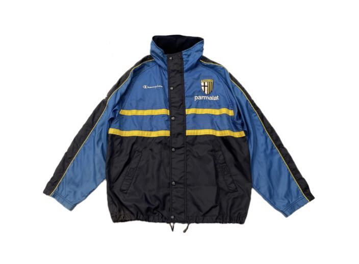 1999-2000 パルマ AC チャンピオン ナイロン トラック ジャケット ビンテージ セリエA ユニフォーム PARMA A.C. OLD サッカー 中田 英寿_画像1