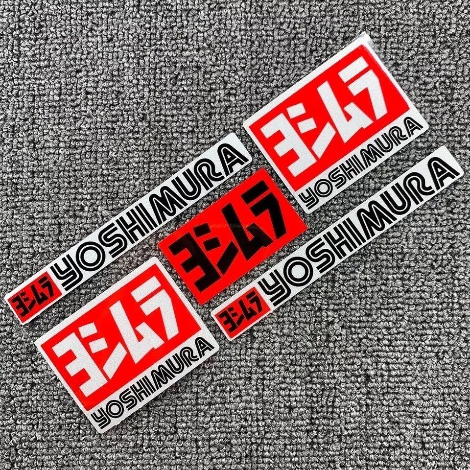 ヨシムラ/YOSHIMURA=A+Bセット●A=ヨシムラUSAアルミステッカー×1枚+B=ヨシムラ#RS030×1枚(計2枚組)セット：Special Price！1099円_画像6