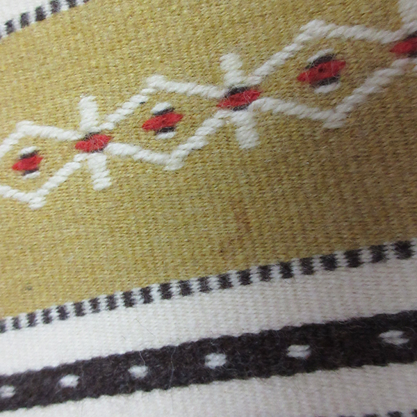 2 pieces set # Finland mat table Runner embroidery fringe Vintage retro 