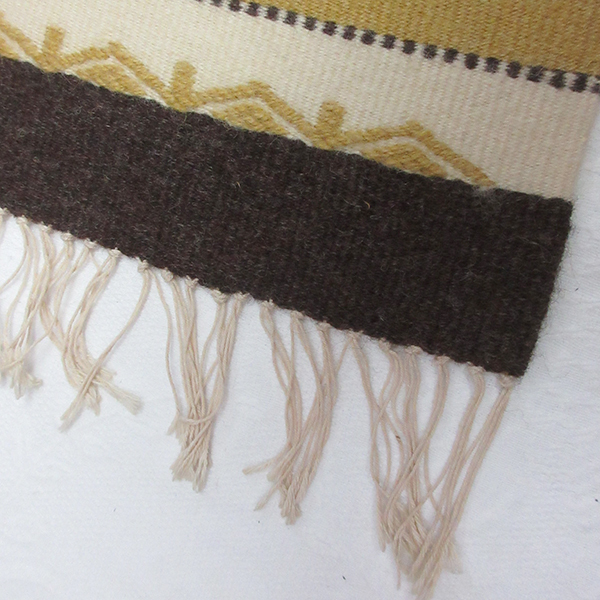 2 pieces set # Finland mat table Runner embroidery fringe Vintage retro 