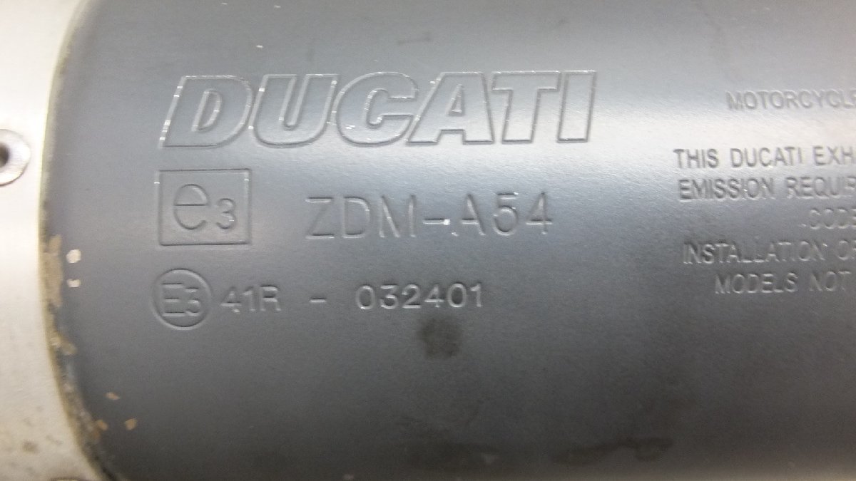 PV HM796 B101AA マフラー サイレンサー ZDM-A54 41R-032401 検 DUCATI ドゥカティ ハイパーモタード 純正_画像8