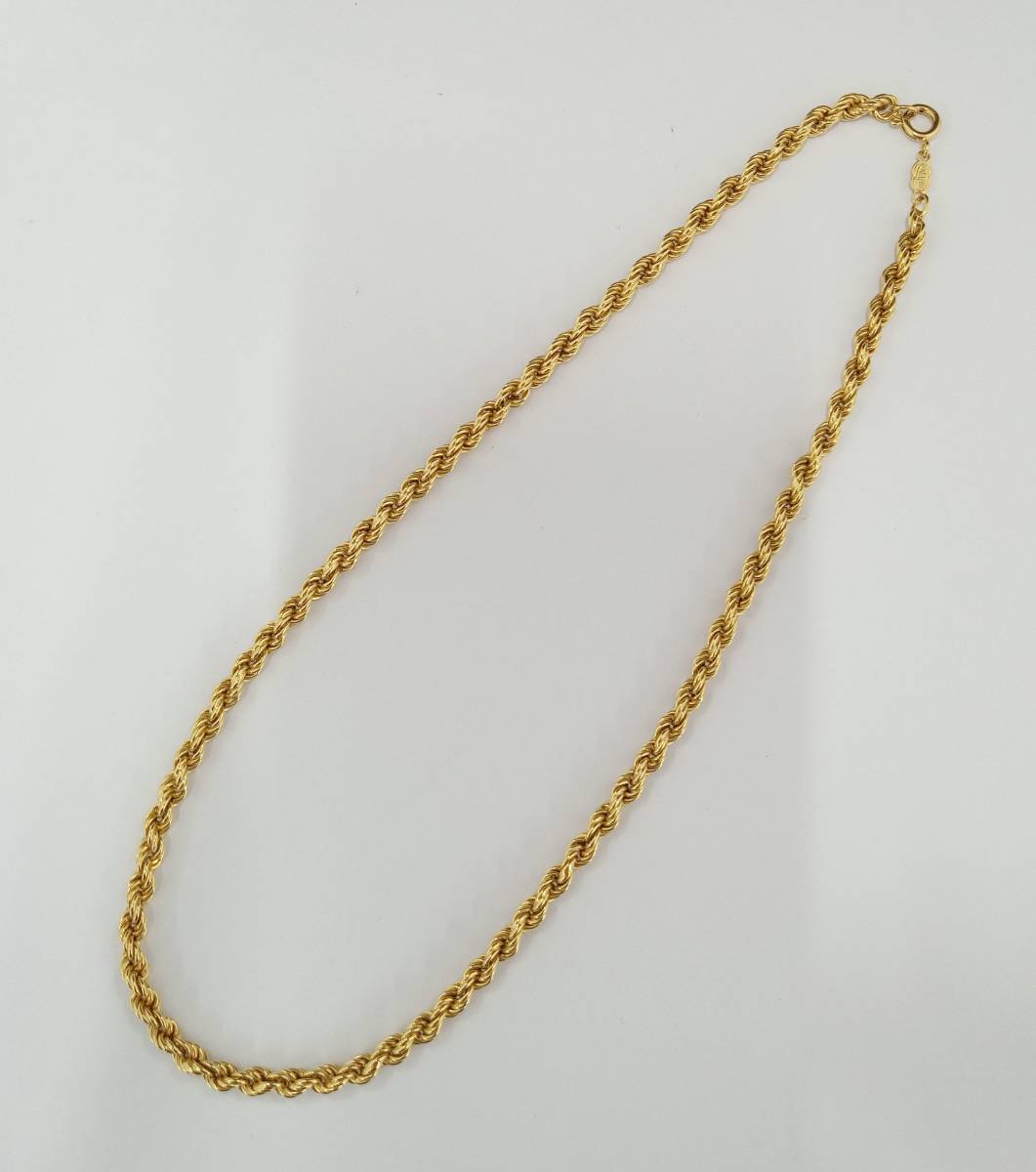 独特の素材 K18 43cm 12.0g ネックレス 18金 イエローゴールド