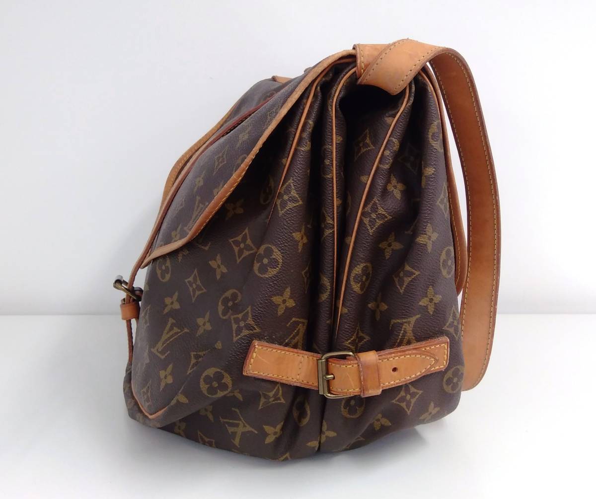 LOUIS VUITTON ルイヴィトン モノグラム ソミュール35 M42254 ショルダーバッグ_画像8