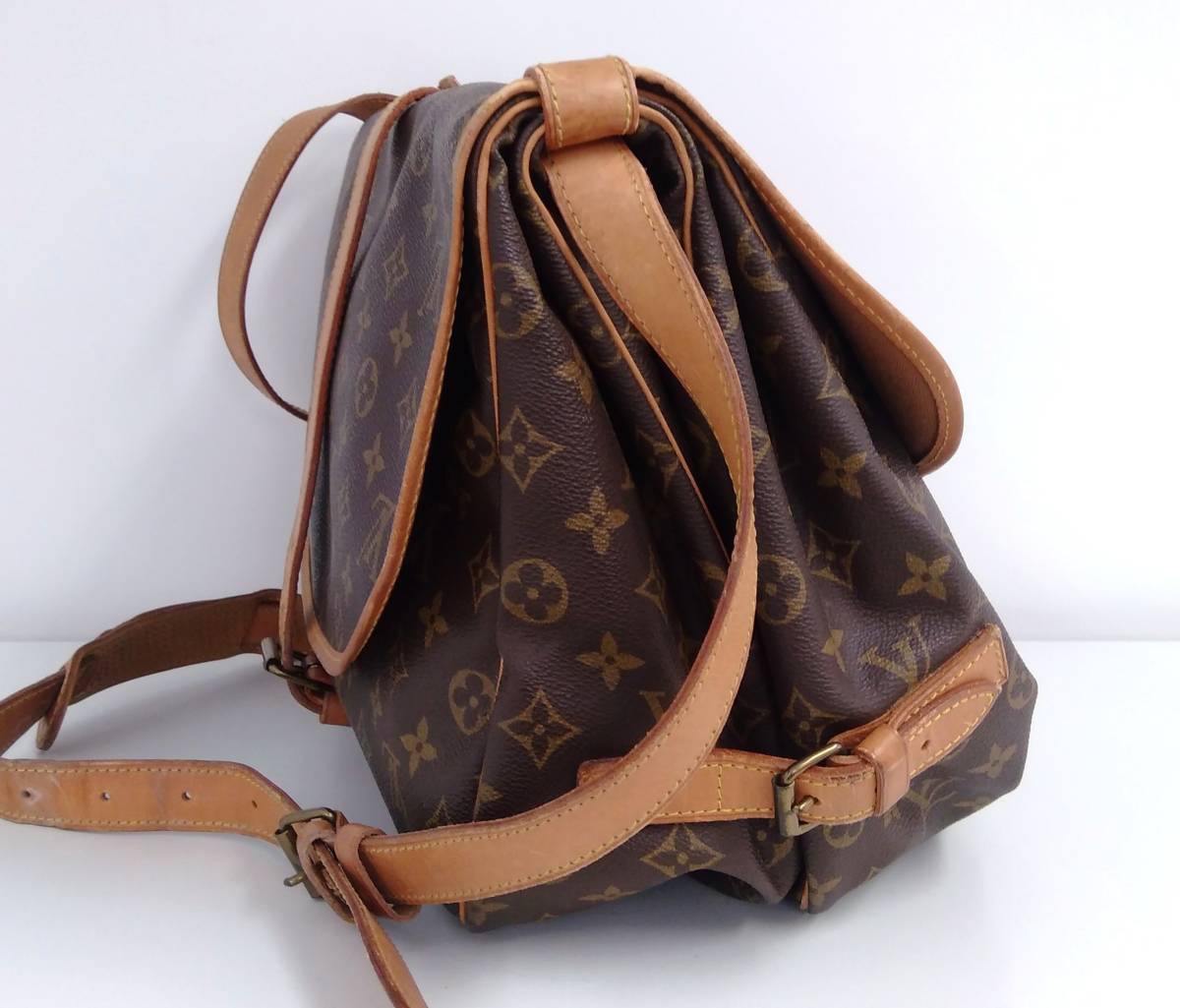 LOUIS VUITTON ルイヴィトン モノグラム ソミュール35 M42254 ショルダーバッグ_画像7