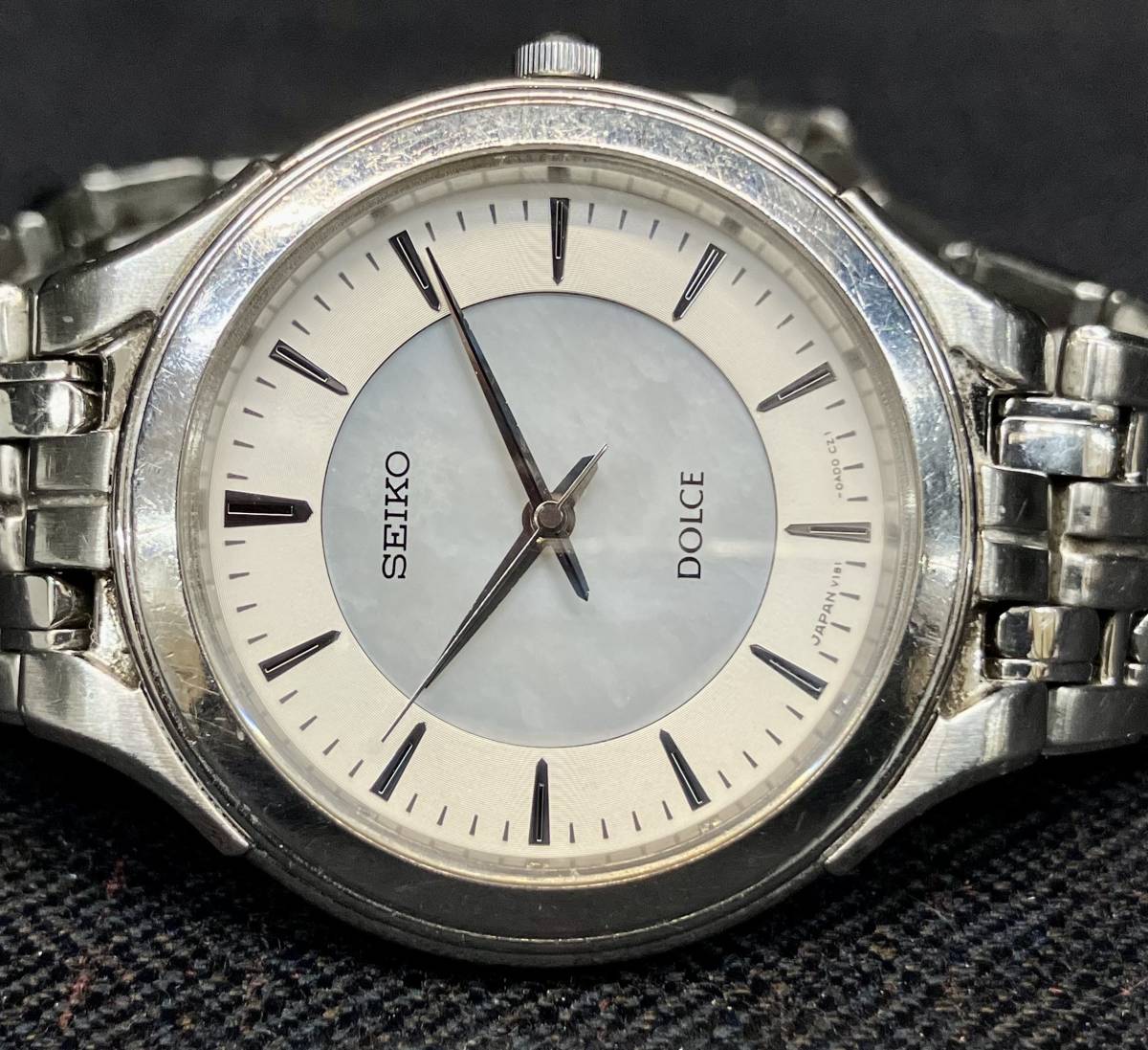 ジャンク【記念刻印あり他】 SEIKO セイコー DOLCE ドルチェ V181-0AC0 腕時計_画像1