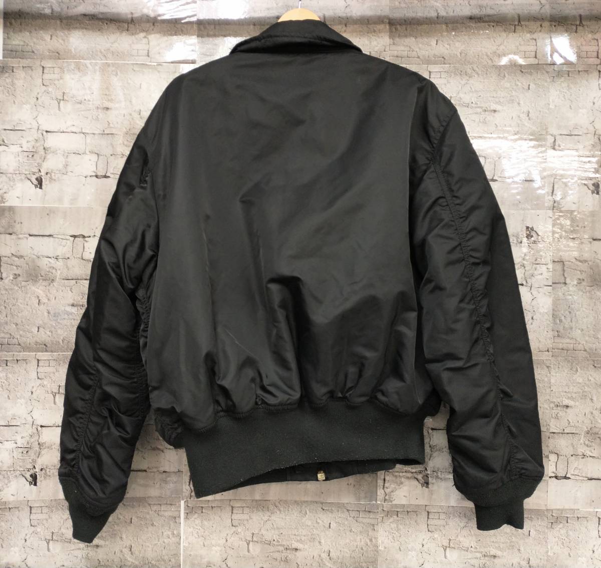 ALPHA INDUSTRIES アルファ インダストリーズ CWU-45 フライトジャケット ミリタリージャケット サイズXL ブラック_画像2