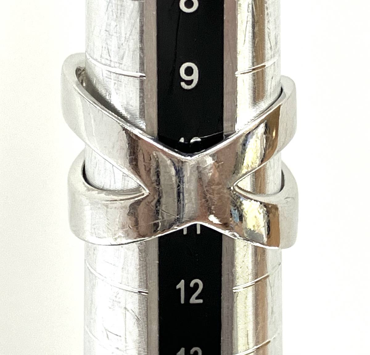 日本最大級 K18WG ダイヤ0.46ct リング 指輪 9.1g #10.5 ホワイト