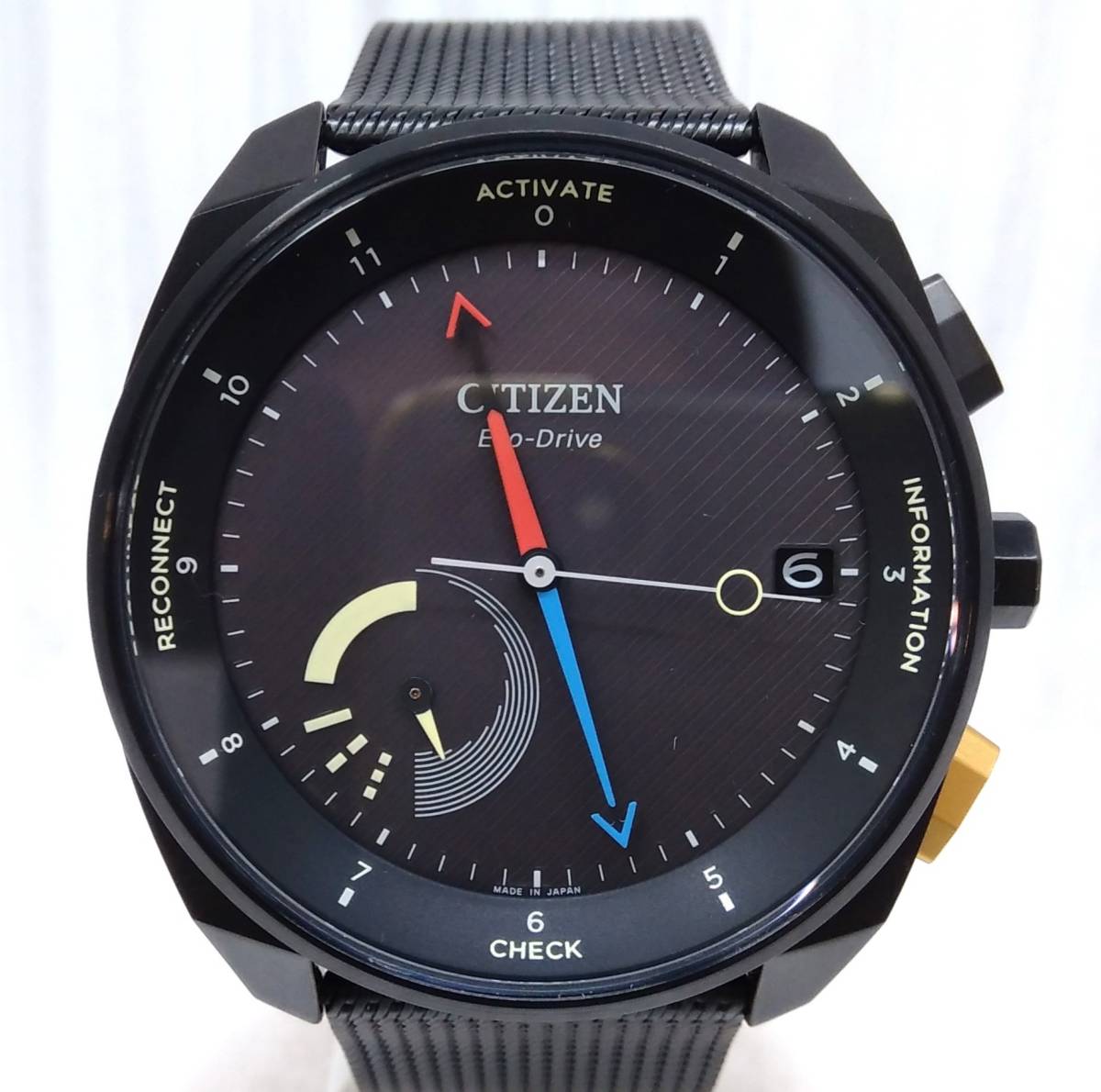 CITIZEN シチズン W510-T025366／0420***** Eco-Drive Riiiver エコ・ドライブ・リィイバー ソーラー 腕時計 箱あり_画像1