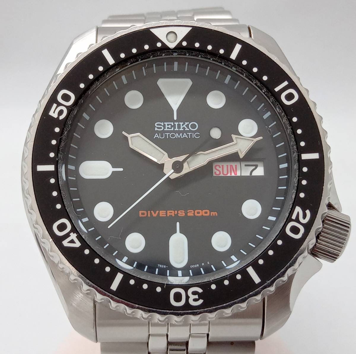 SEIKO セイコーダイバーブラックボーイ 7S26-0020 自動巻き腕時計-