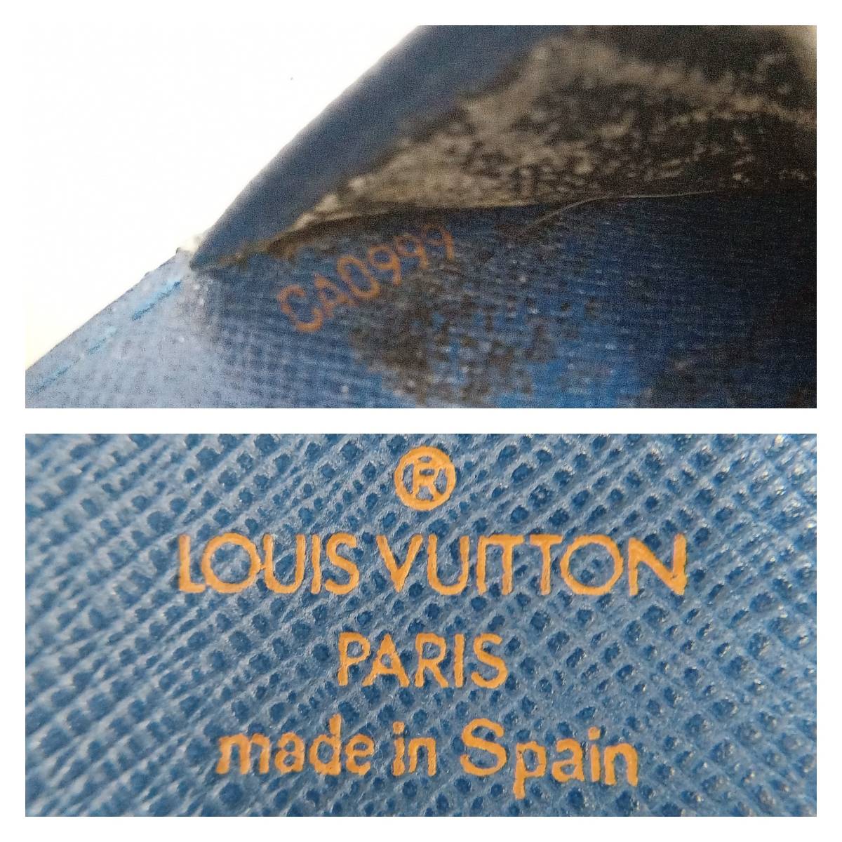 【難アリ格安スタート】LOUIS VUITTON ルイヴィトン エピ アジェンダPM CA0999 R2005 手帳カバー リフィルなし 6穴式 ゴールド 店舗受取可_画像10