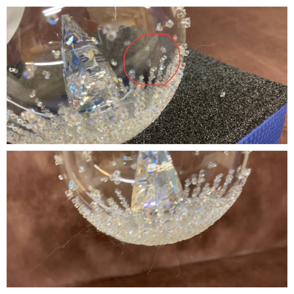 Swarovski スワロフスキー Christmas Ball Ornament クリスマスボール オーナメント2013年度限定品 [5004498] オーストリア製_画像9