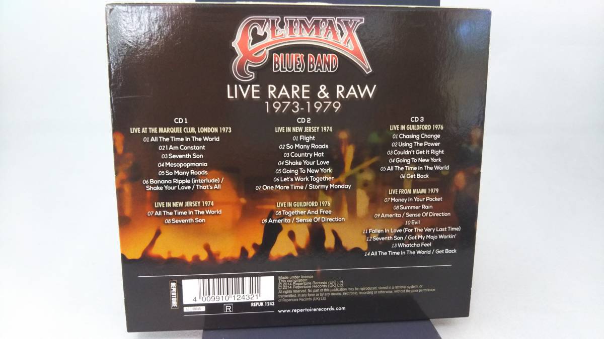 美品 輸入盤 Climax Blues Band Live rare & raw 1973-1979の画像2