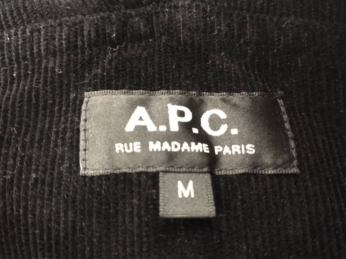 新着 A.P.C. アーペーセー 店舗受取可 ブラック サイズM 1110121