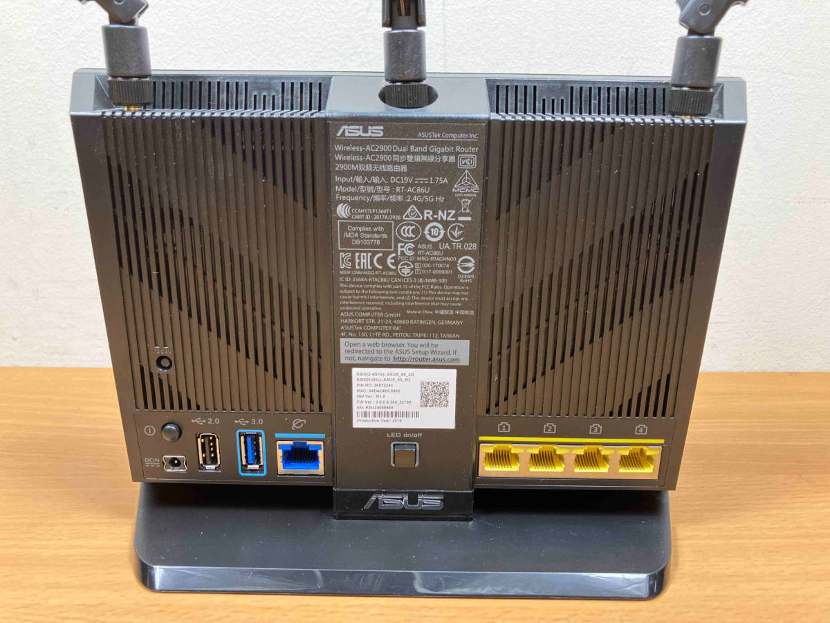 ASUS RT-AC86U [11ac対応・2167Mbps デュアルバンドゲーミングルーター] 無線LAN/ルーター_画像4