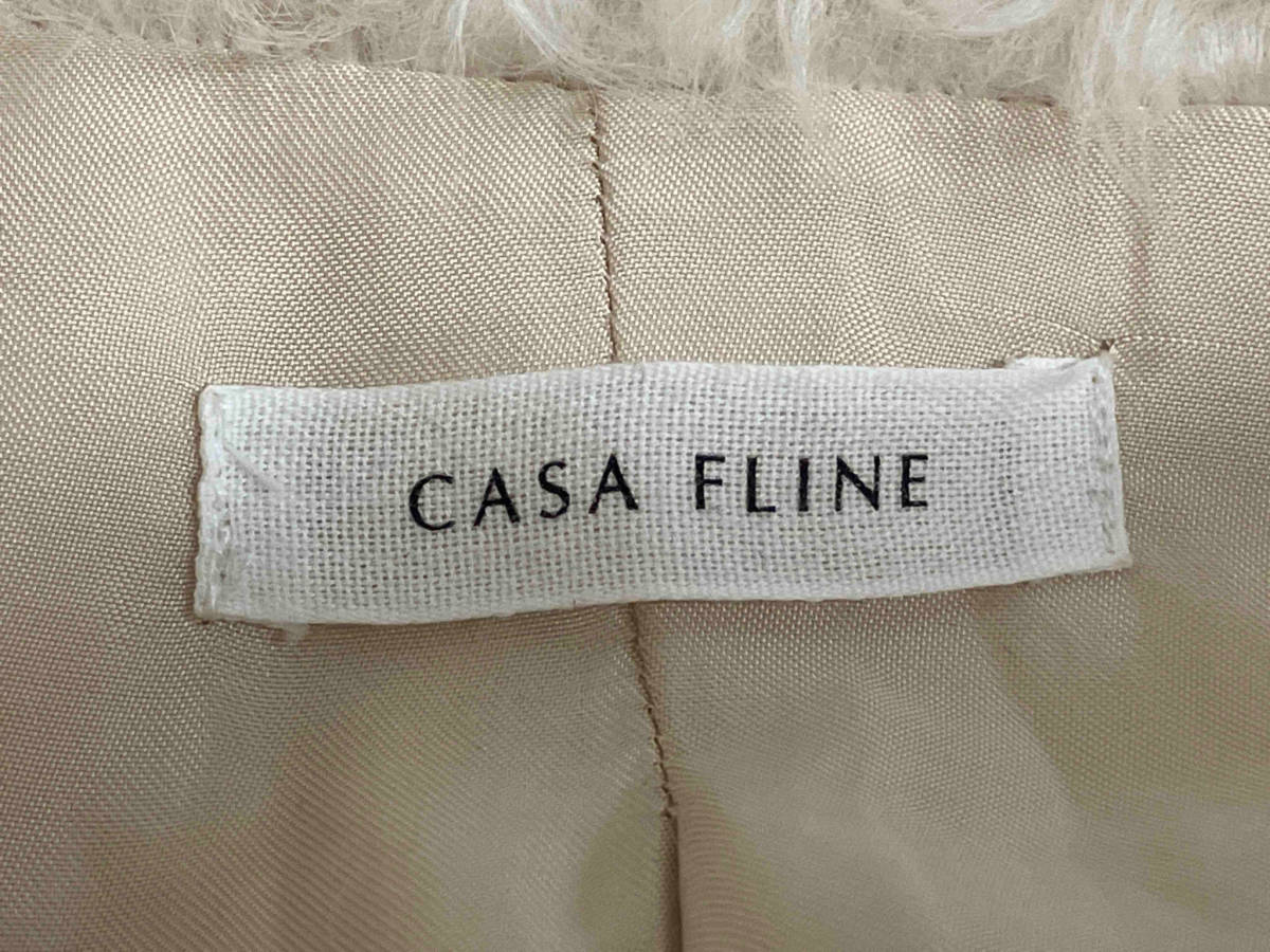 19AW CASA FLINE FUR COAT WHITE カーサフライン ファーコート ホワイト サイズFREE 1193307301_画像3