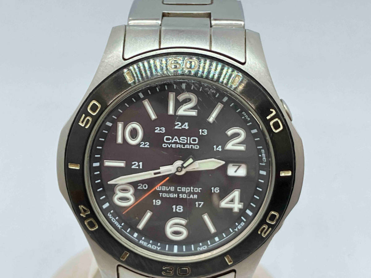 CASIO カシオ OVERLAND オーバーランド OVW-110 風防キズ有り 電波ソーラー 腕時計