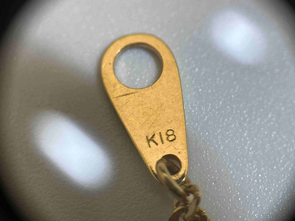 【即決】K18 総重量2.0g ダイヤ0.1ct 約21.5cm 18金 ゴールド 750 アクセサリー レディース メンズの画像5