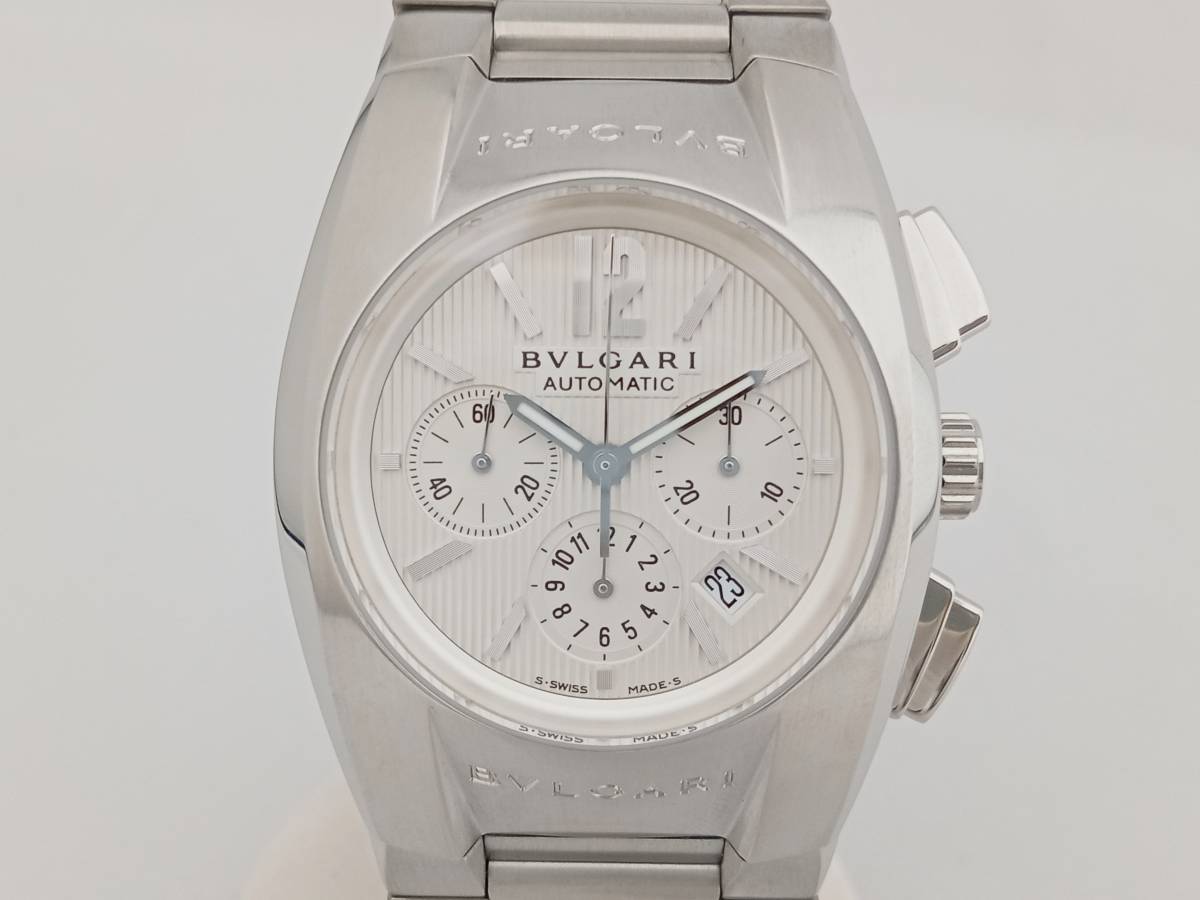 BVLGARI エルゴン EG35SCH L7※※※ギャランティカード クロノグラフ ブルガリ 自動巻 腕時計_画像1