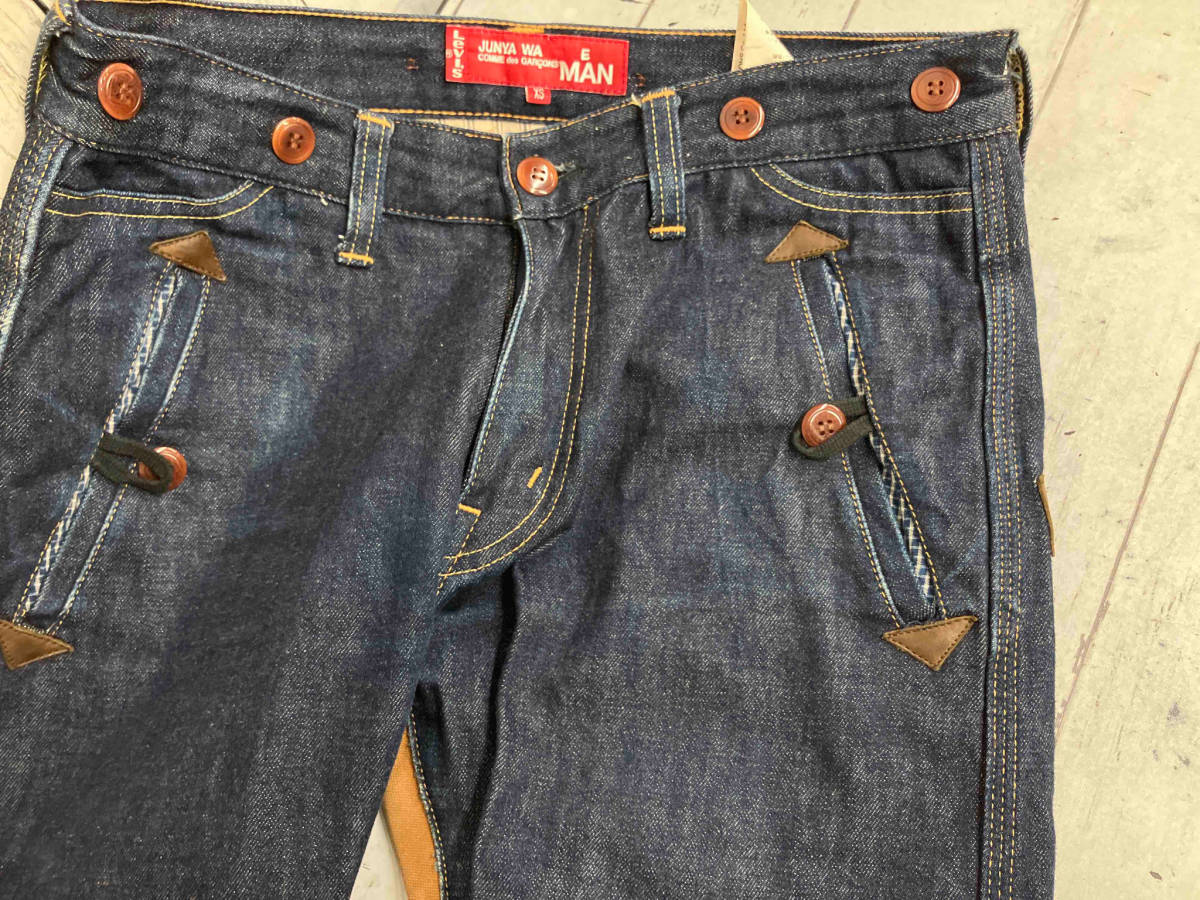 JUNYA WATANABE COMME des GARCONS MAN ×Levi's コムデギャルソン リーバイス ジーンズ コラボ WA-P209 XSサイズ_画像6