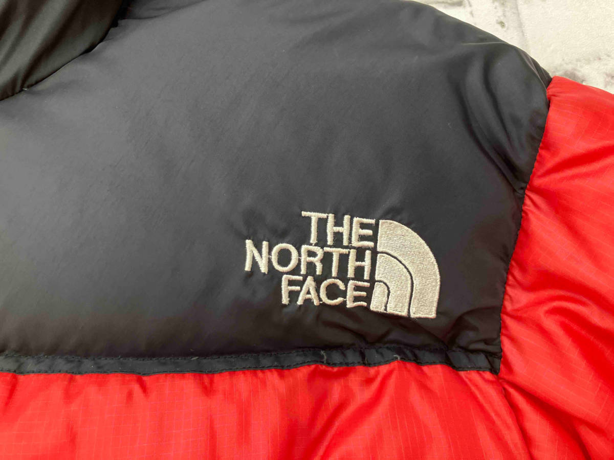 THE NORTH FACE ザノースフェイス NF003AS ダウンジャケット ヌプシ レッド ブラック バイカラー サイズS_画像3