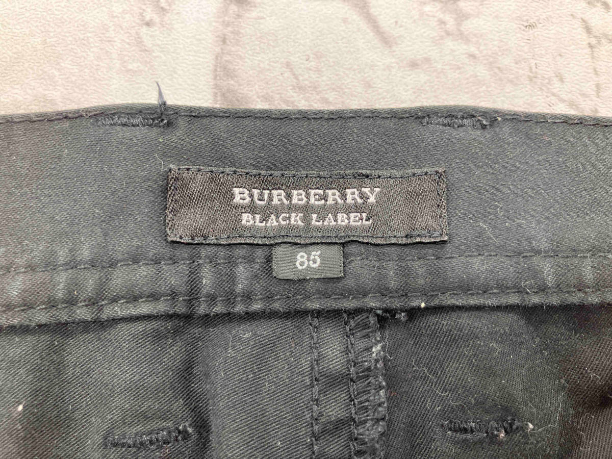 BURBERRY BLACK LABEL バーバリー ブラックレーベル パンツ 綿パン BMS24-725-08 サイズ表記 85 ブラック 系_画像7