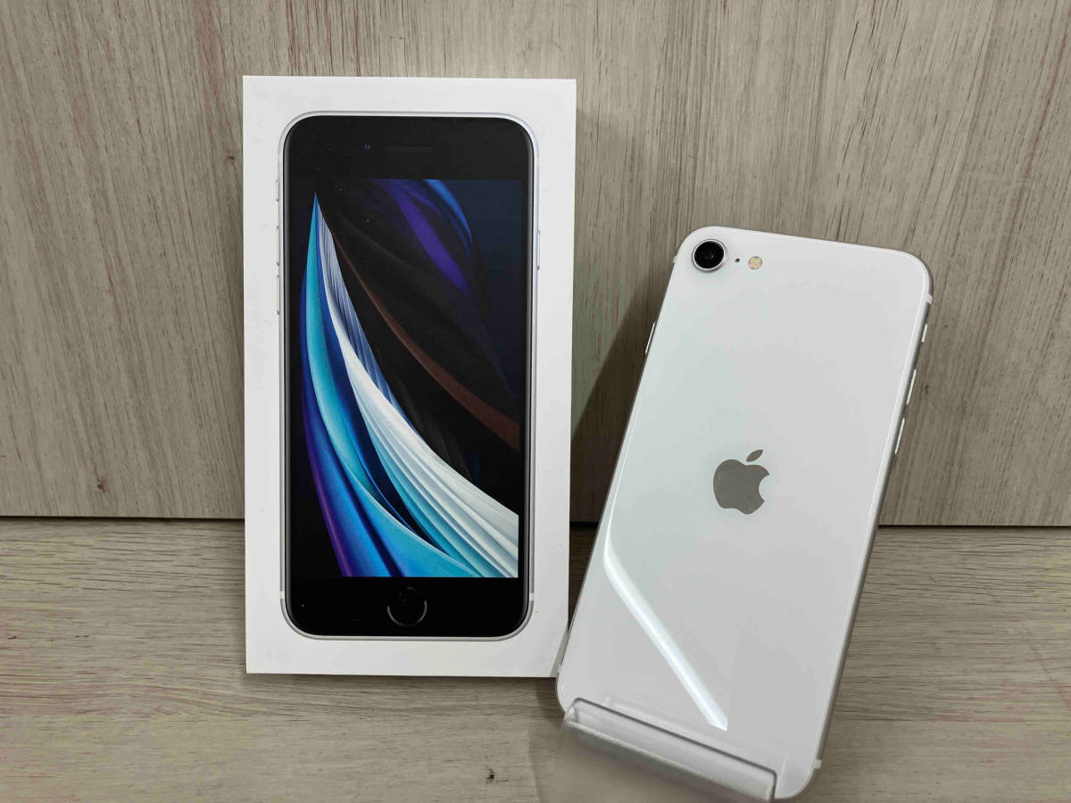 ジャンク】 MHGQ3J/A iPhone SE(第2世代) 64GB ホワイト SIMフリー-