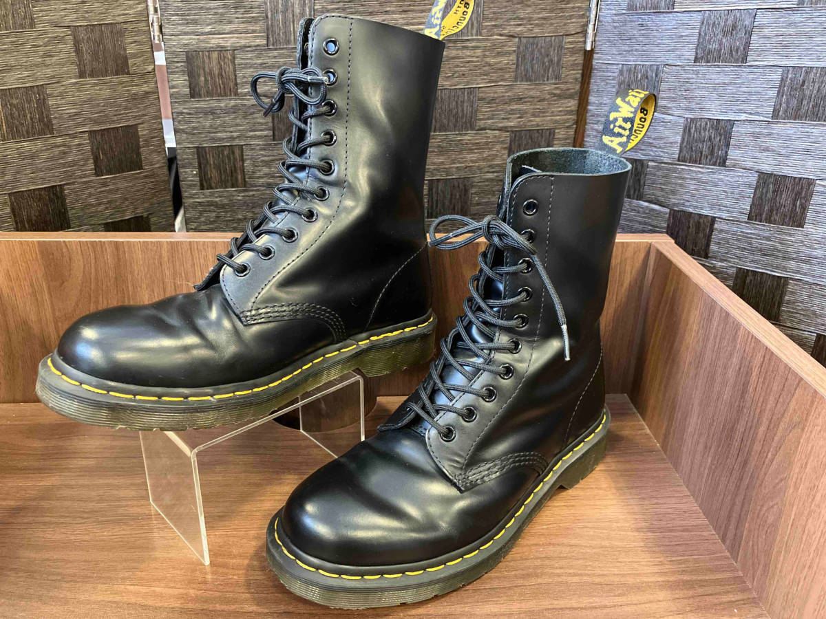 最新最全の ドクターマーチン 1490 Dr.Martens 10ホール ブラック