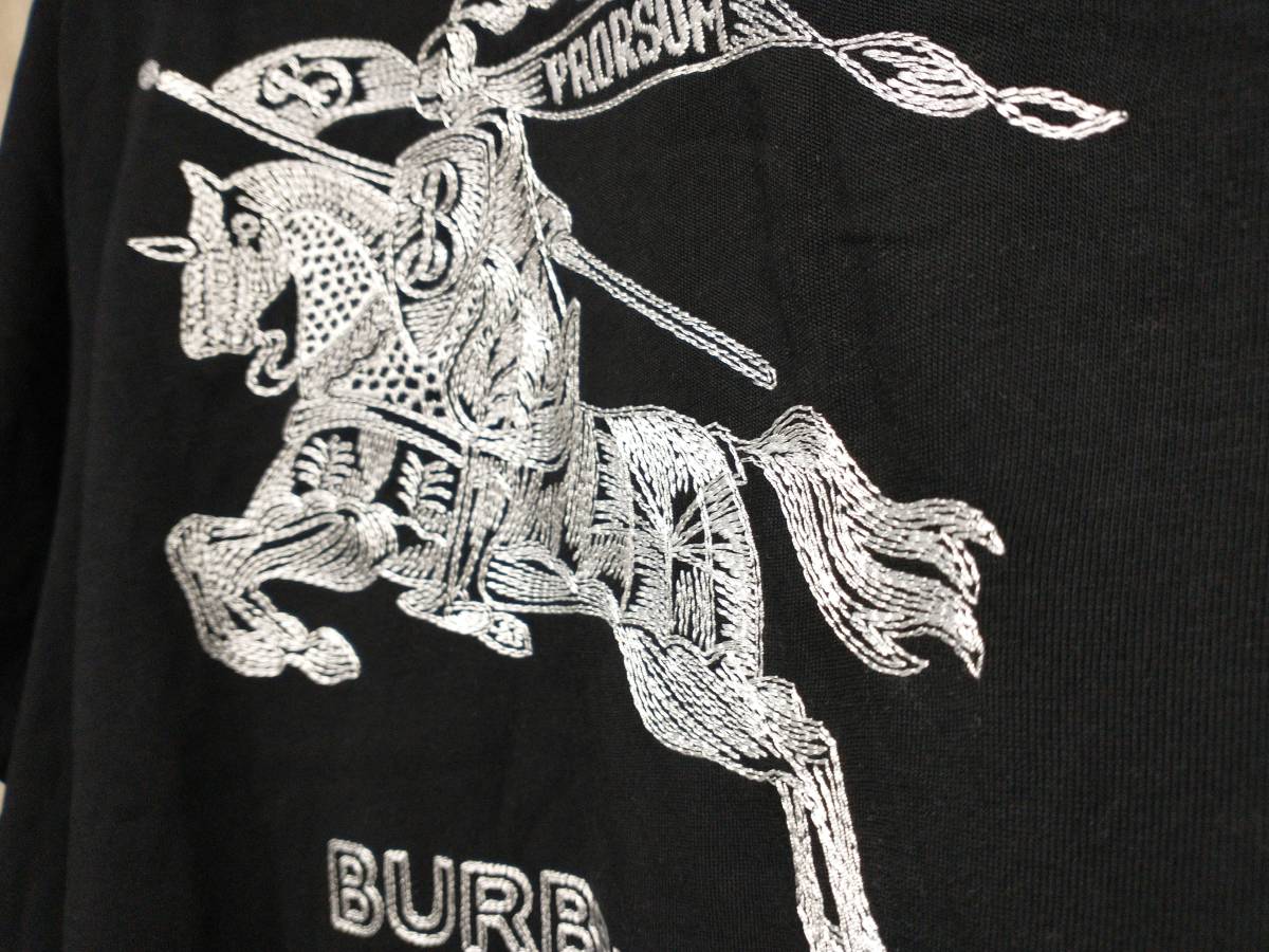 BURBERRY LONDON ENGLAND short sleeves T-shirt PTFORSA1035MAT 8072775 Burberry London England black men's L box attaching 