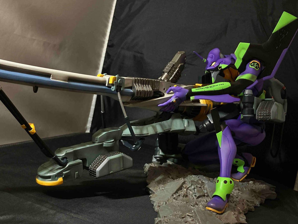 ジャンク 海洋堂 エヴァンゲリオン初号機 EVANGELION Movie Scene STATUE エヴァンゲリオン新劇場版:序 フィギュア_画像3