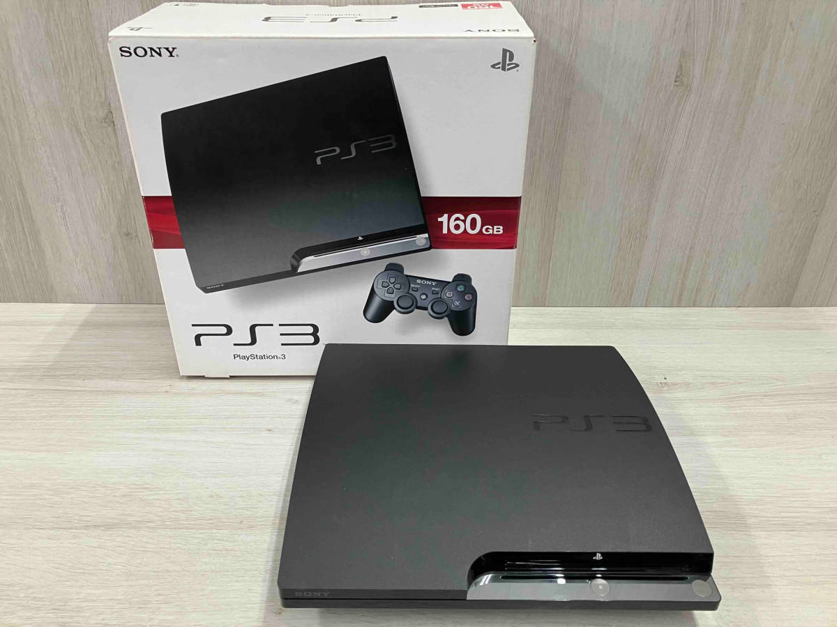 【ジャンク/現状品】 SONY PlayStation3:チャコール・ブラック(160GB)(CECH2500A) 箱付