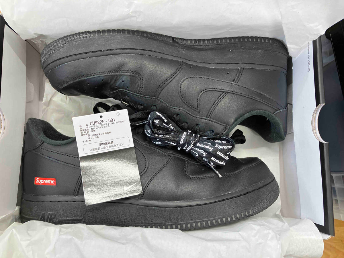 Supreme × NIKE/シュプリーム×ナイキ/Air Force 1 Low 'Black'/エアフォース/CU9225-001/us10/28cm_画像6