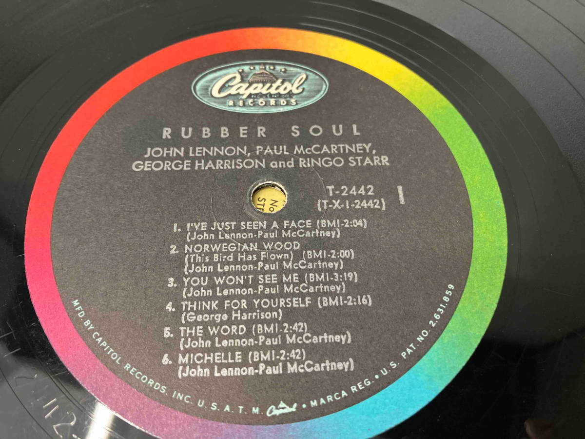 LP盤 The Beatles Rubber Soul ビートルズ US Capitol レコード T2442 T-2442_画像6