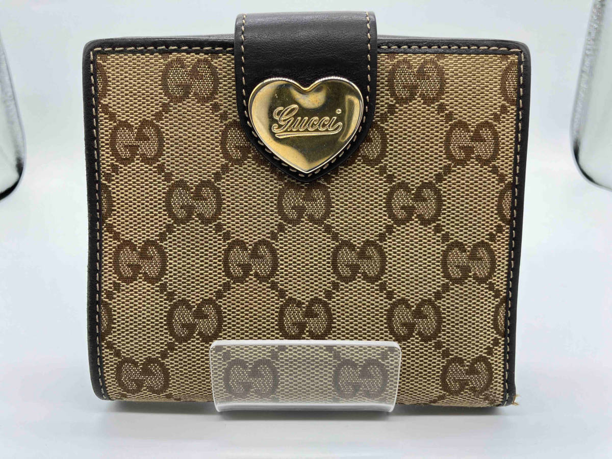 【即決】GUCCI GGキャンバス 203549.0959 二つ折り財布 グッチ gucci_画像1