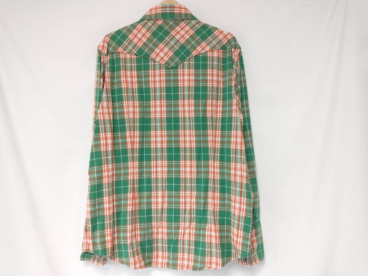 TMT ウエスタンシャツ サイズXL REVIVAL W-GAUZE PLAID SHIRTS TSH-S23SP01 チェック ティーエムティー ダブルガーゼ_画像2