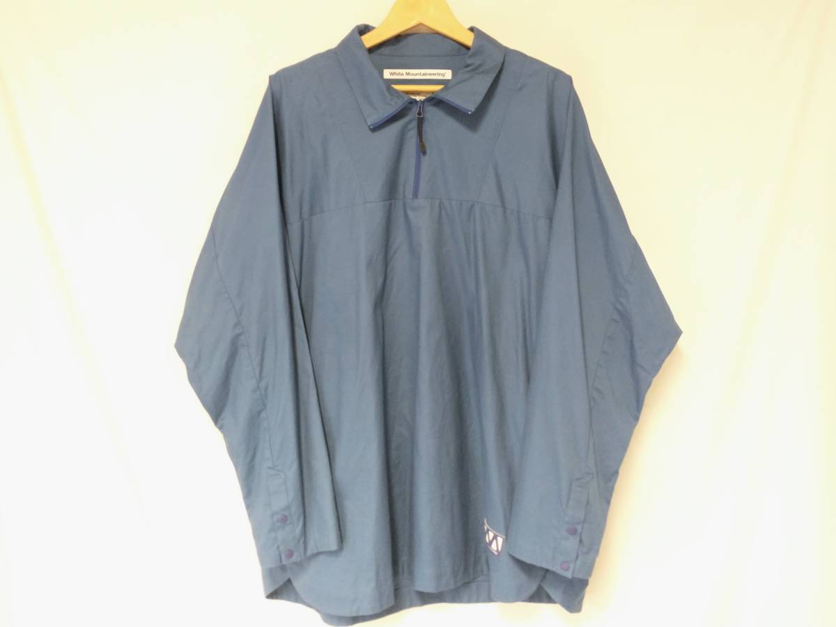 WHITE MOUNTAINEERING ホワイトマウンテニアリング twilled pullover shirt ツイルドプルオーバーシャツ 21SS ハーフジップ WM2171101 ロゴ