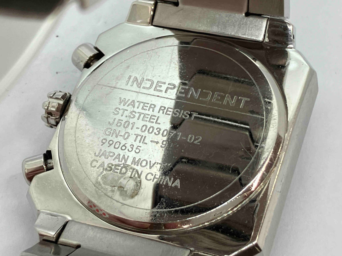 INDEPENDENT インデペンデント J501-003071 クォーツ ベルト短め 腕時計_画像8