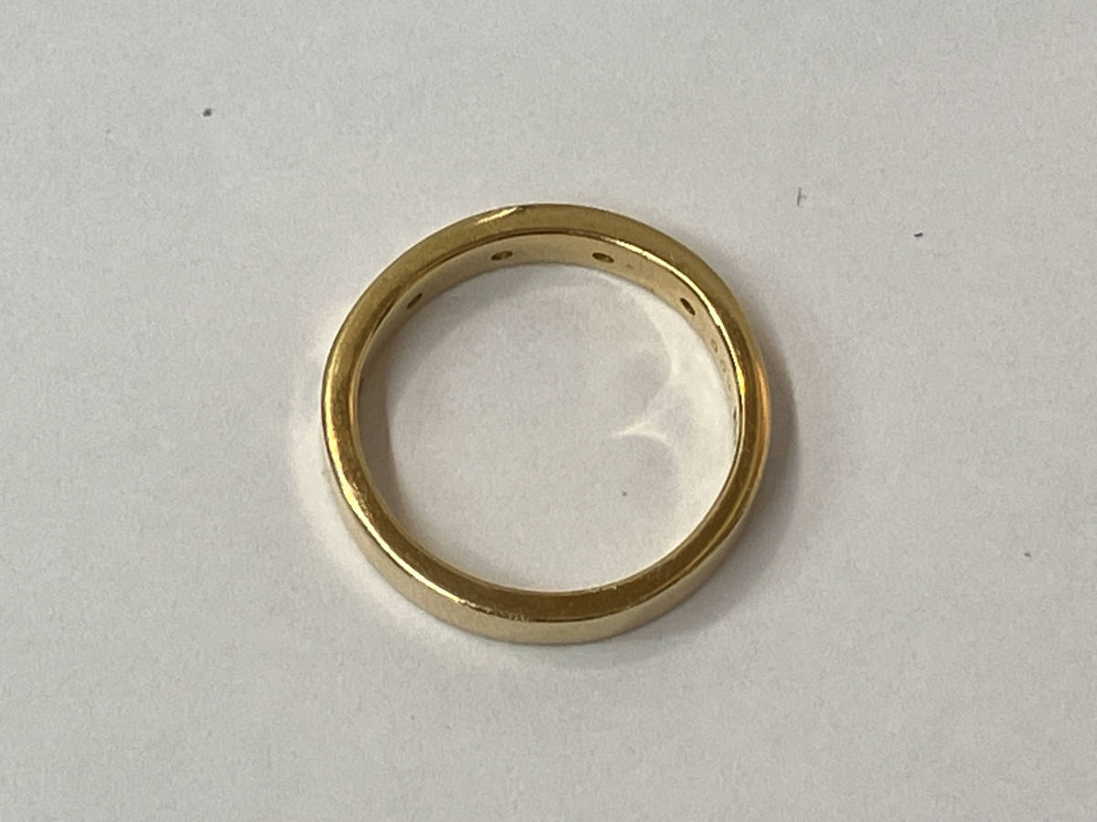 K18 750 ゴールド ダイヤ0.03ct リング 指輪 2.4g #1の画像5