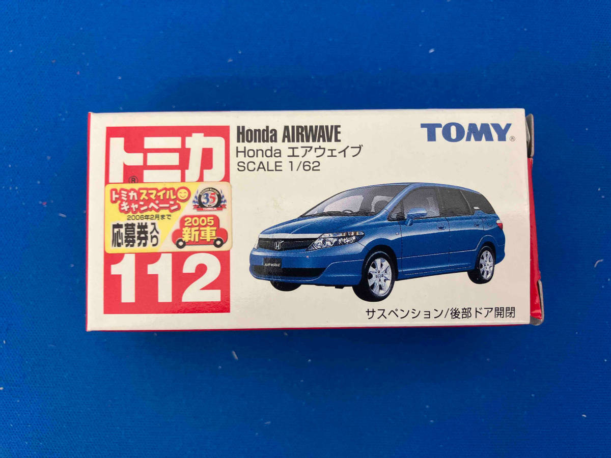 トミカ No.112 Honda エアウェイブ 赤箱 ロゴ青字 中国製 トミー_画像1