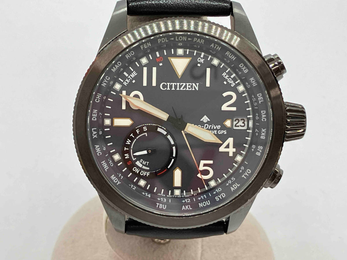 CITIZEN シチズン PROMARTER プロマスター CC3067-11L F150-S113512 リューズ破損有り ベルト非純正 電波ソーラー 腕時計_画像1