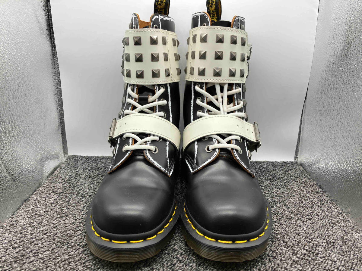 【箱付き】Dr.Martens ドクターマーチン ブーツ 1490Joska Stud サイズUK5 メンズUS6 レディースUS7 ブラック×ホワイト 黒 白_画像2