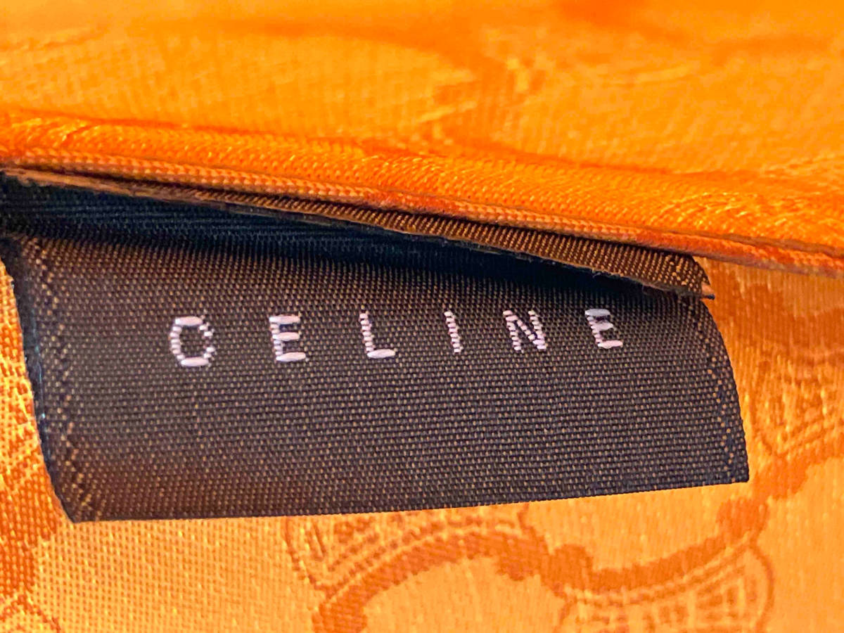 CELINE Celine folding umbrella parasol orange 