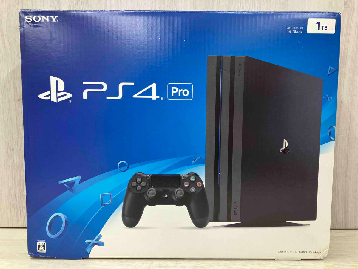 【現状品】 SONY PlayStation4 Pro 1TB ジェット・ブラック(CUH7000BB01)