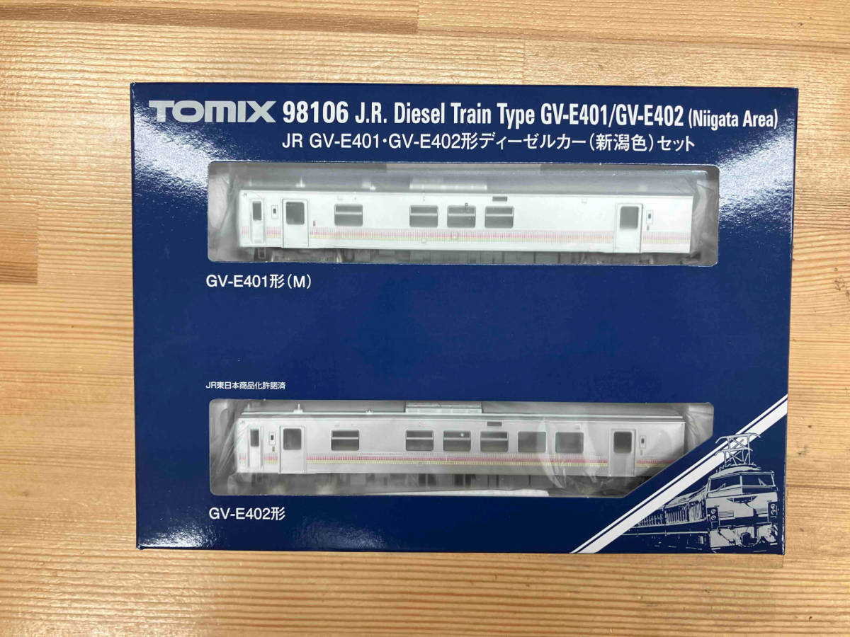 動作未確認 Ｎゲージ TOMIX 98106 JR GV-E401・GV-E402形ディーゼルカー(新潟色)セット トミックス